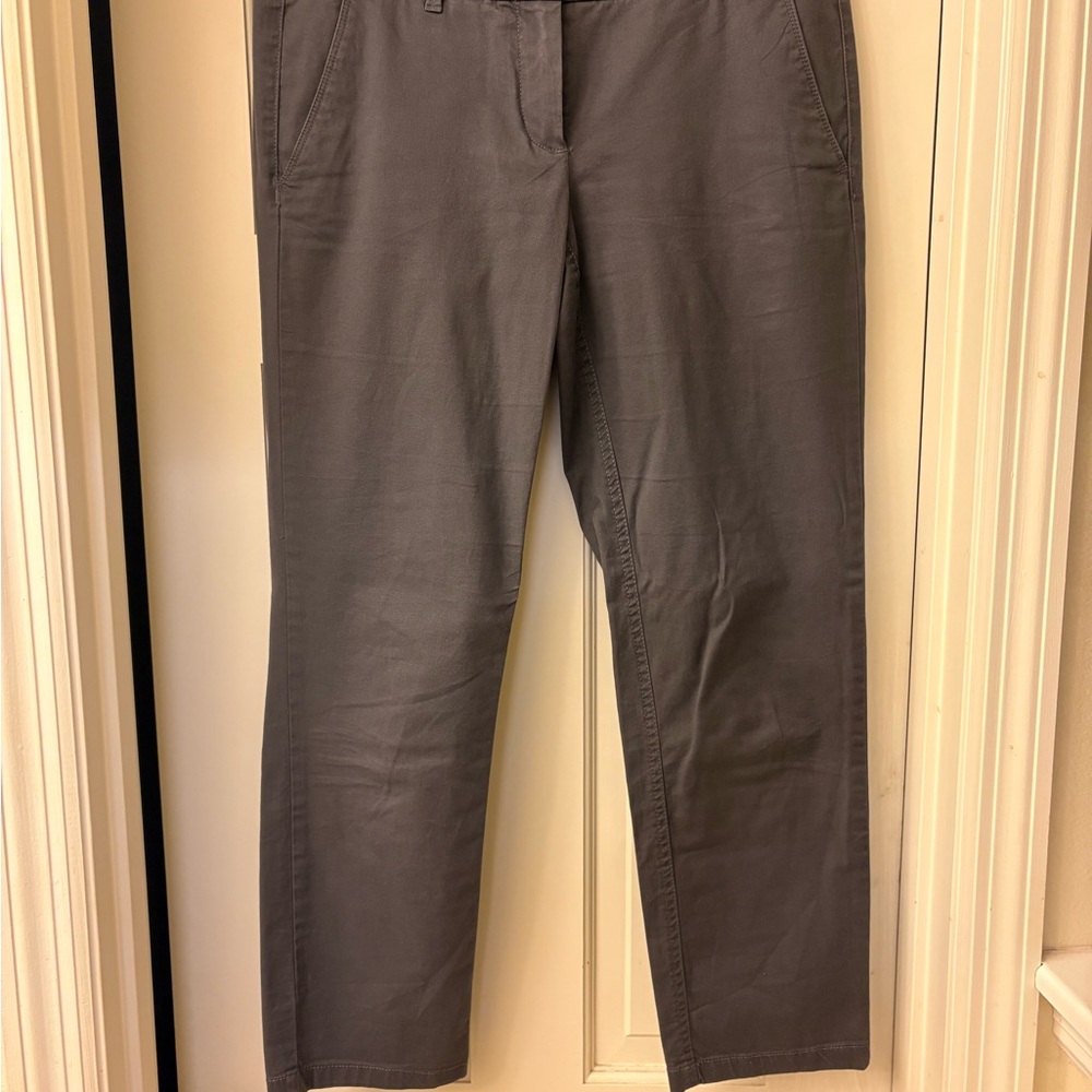 LOFT Women's Charcoal Gray Ankle Pants